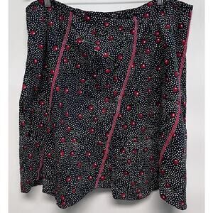VTG 90s Y2K Skirt Womens 3X Shirt Pinup Rockabilly Cherries Cherry Print Hippie
